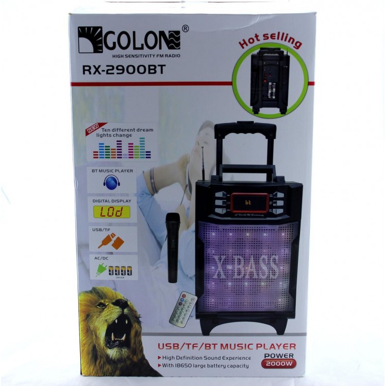 Караоке Колона Golon RX-2900 BT с Bluetooth и Микрофон